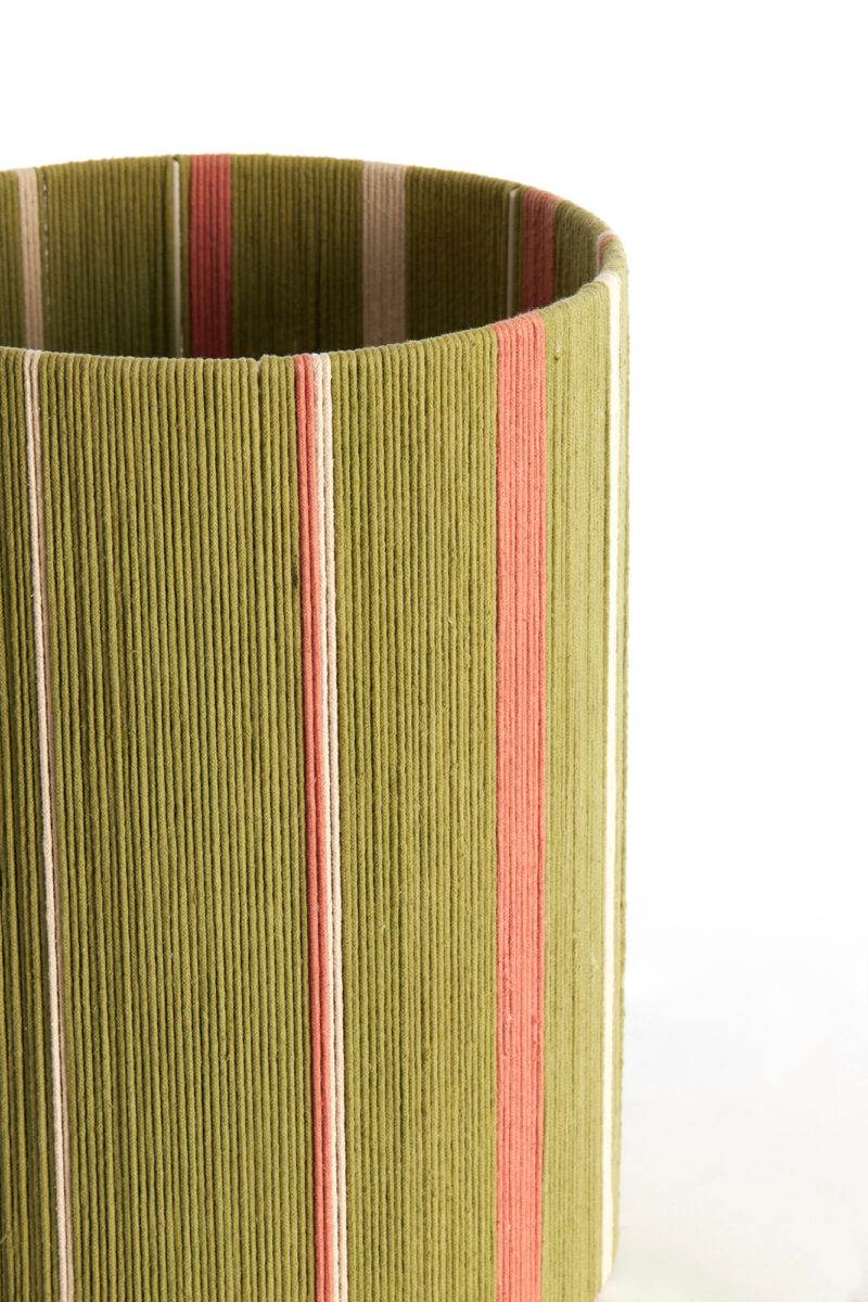 Pantalla de lámpara a rayas verde-rosa Light & Living Medan - Ø 30 cm - Imagen 3