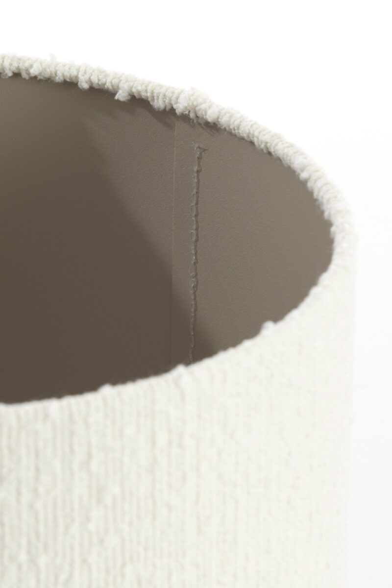 Pantalla de lámpara de lino color crema Light & Living Bolero - Ø 30 cm - Imagen 9