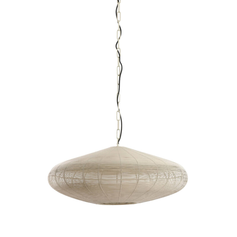 Lámpara colgante con pantalla de lino Light & Living Bahoto - Ø 60 cm