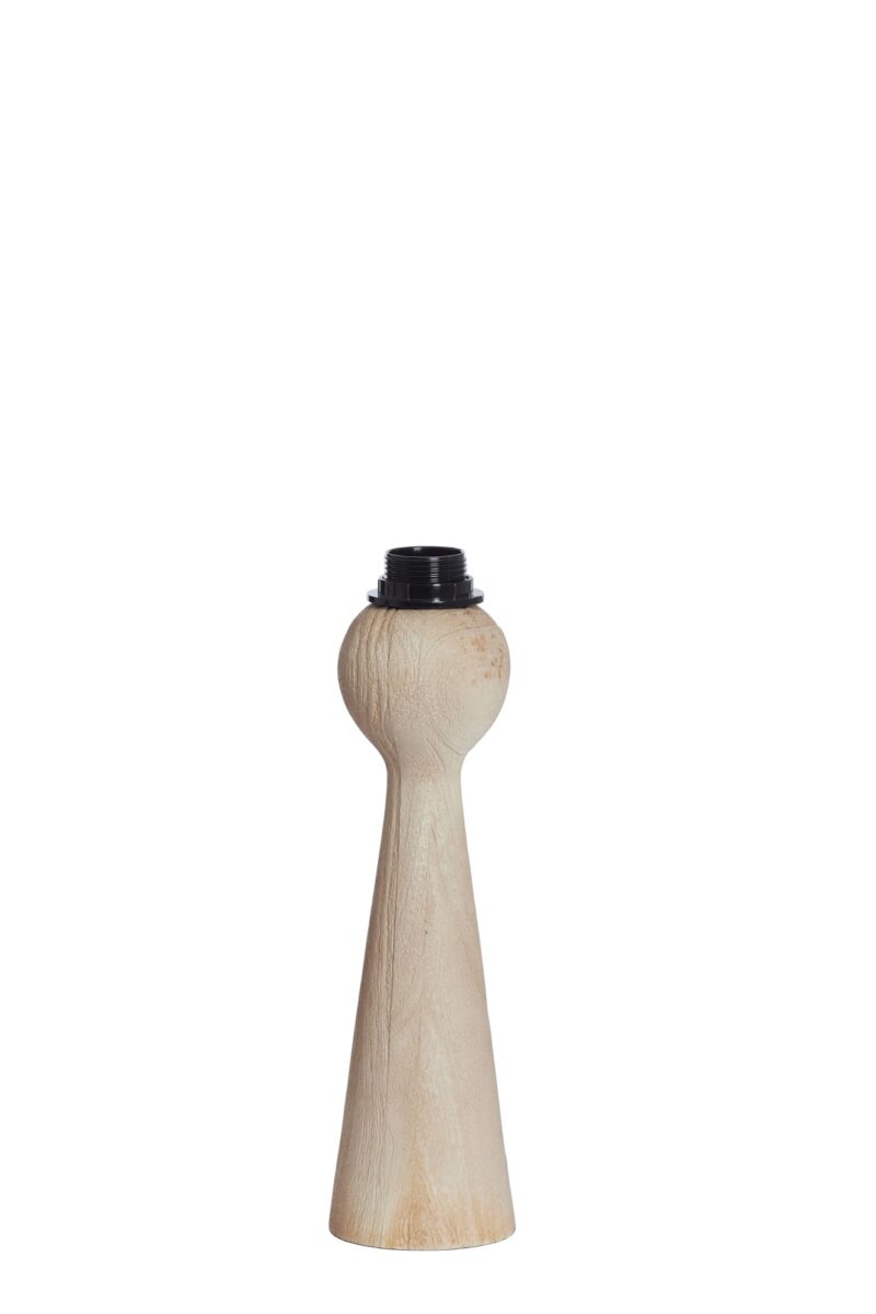 Base de lámpara de madera en color natural Light & Living Festina - H. 33 cm - Imagen 2