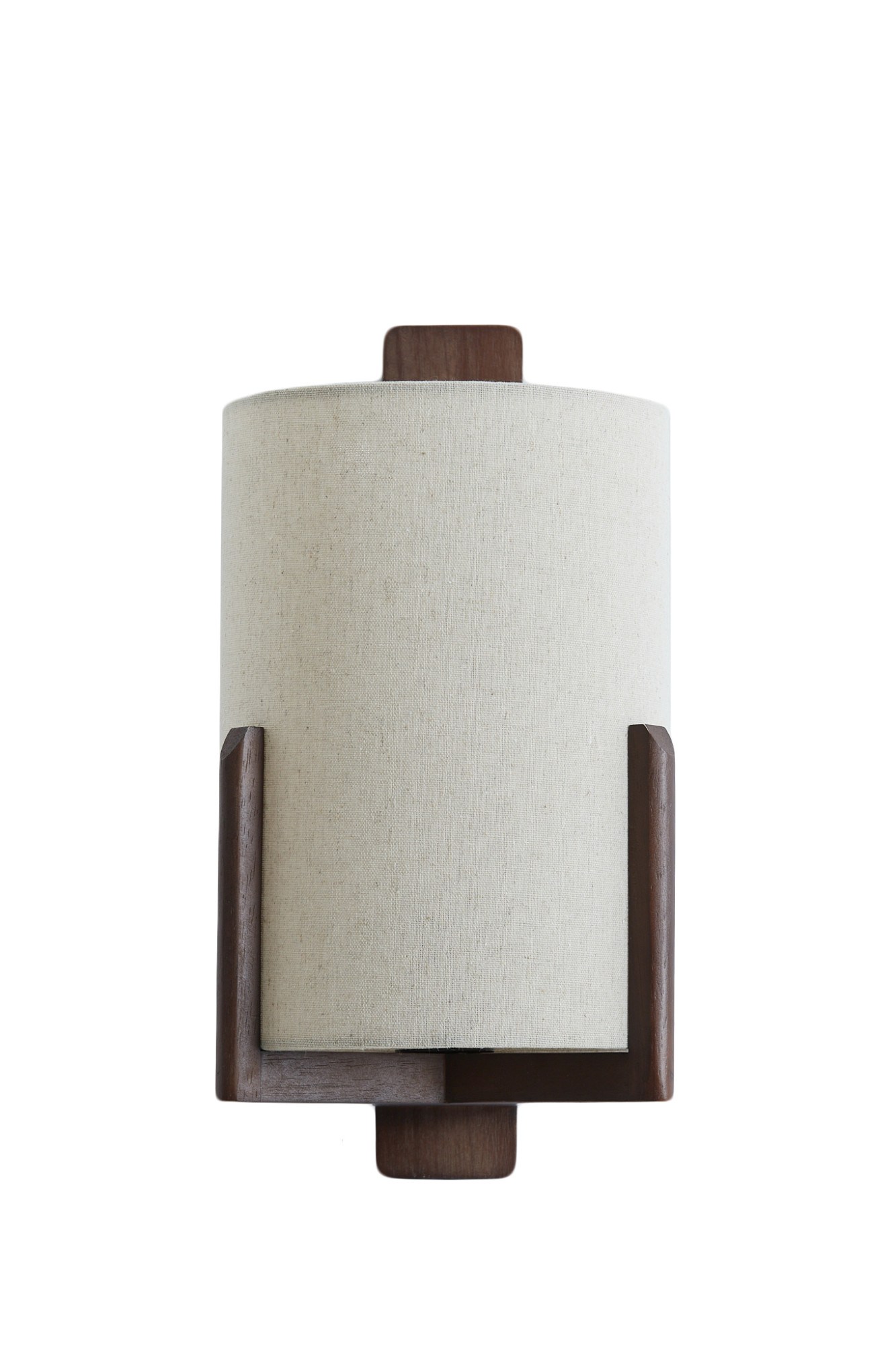 Pantalla de tela con detalle de madera Light & Living Litto - Imagen 2