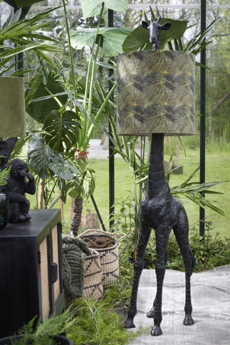 Lámpara de pie grande con forma de jirafa negra Light & Living Giraffe – H. 184 cm - Imagen 4