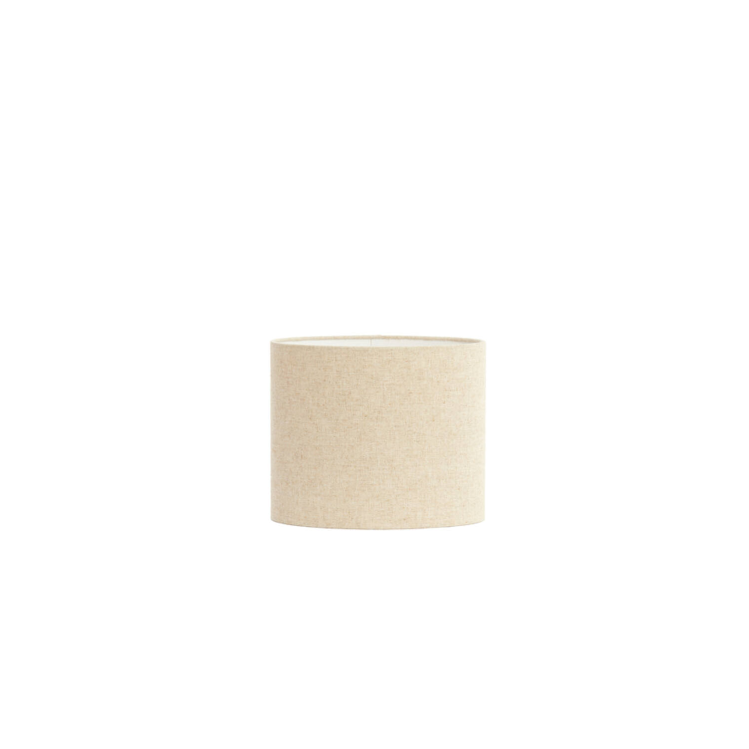 Lámpara de tela cilíndrica beige Light & Living Livigno - H. 25 cm