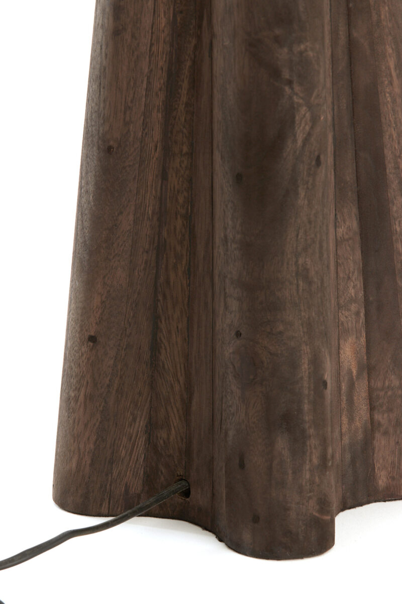 Gran base de lámpara de madera con casquillo Light & Living Navelli - H. 40 cm - Imagen 5