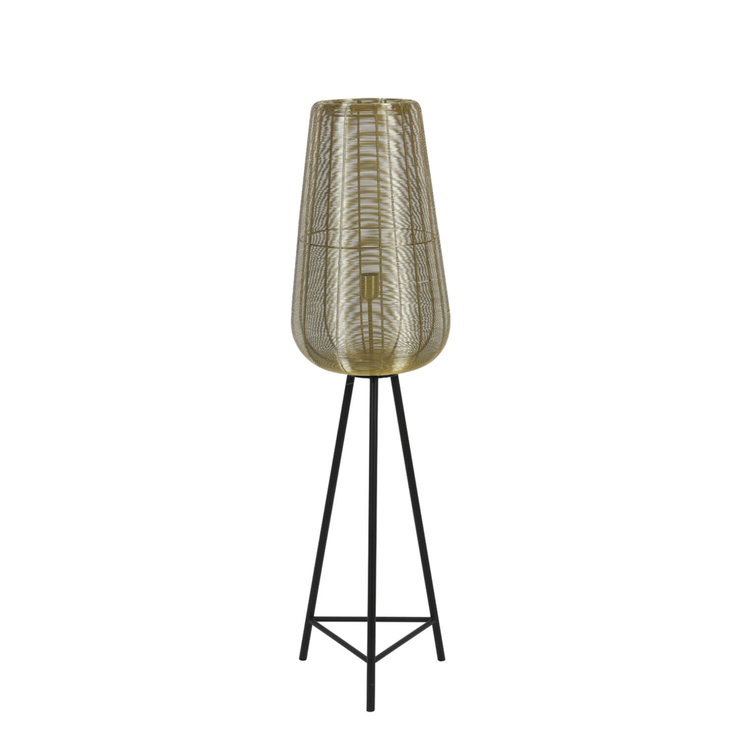 Lámpara de pie de alambre dorado Light & Living Adeta – H. 135 cm