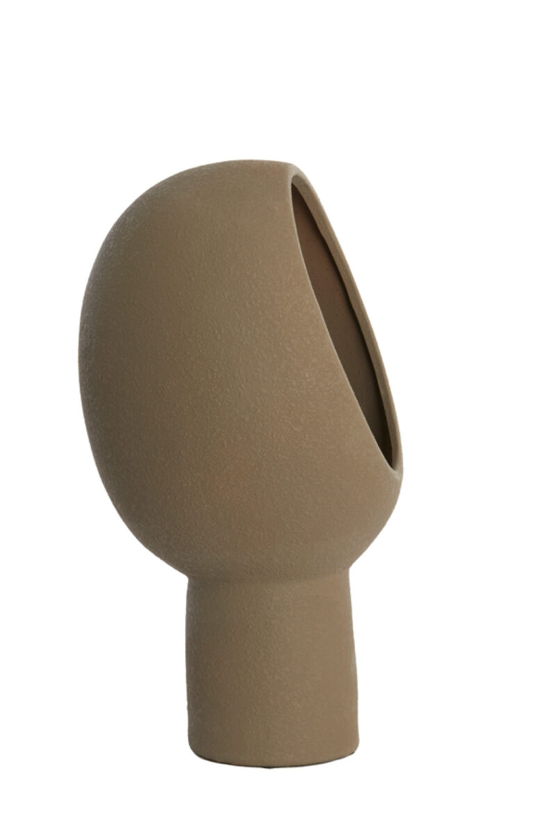 Lámpara de mesa ovalada marrón Light & Living Monk - H. 46 cm - Imagen 4