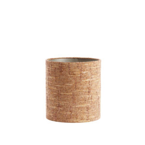 Pantalla de lámpara cilíndrica de tela marrón Light & Living Osire - Ø 30 cm