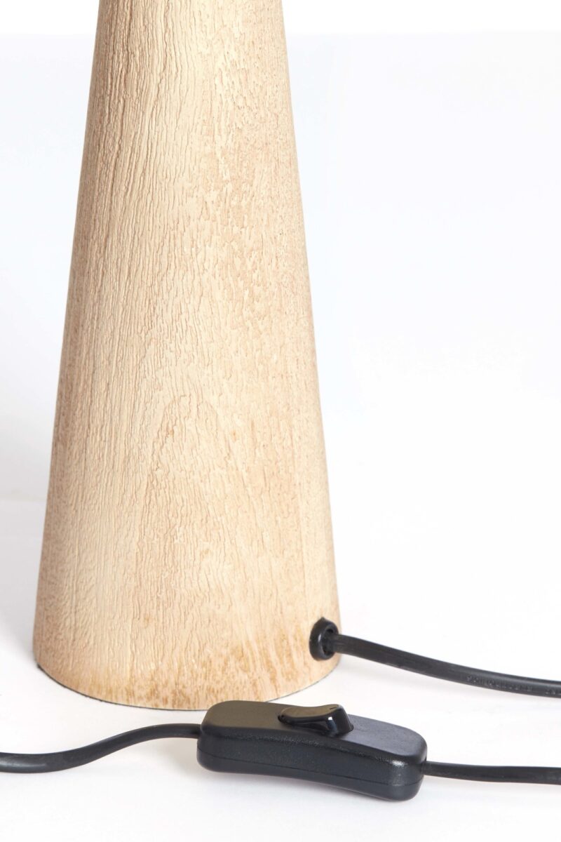 Base de lámpara de madera en color natural Light & Living Festina - H. 33 cm - Imagen 6