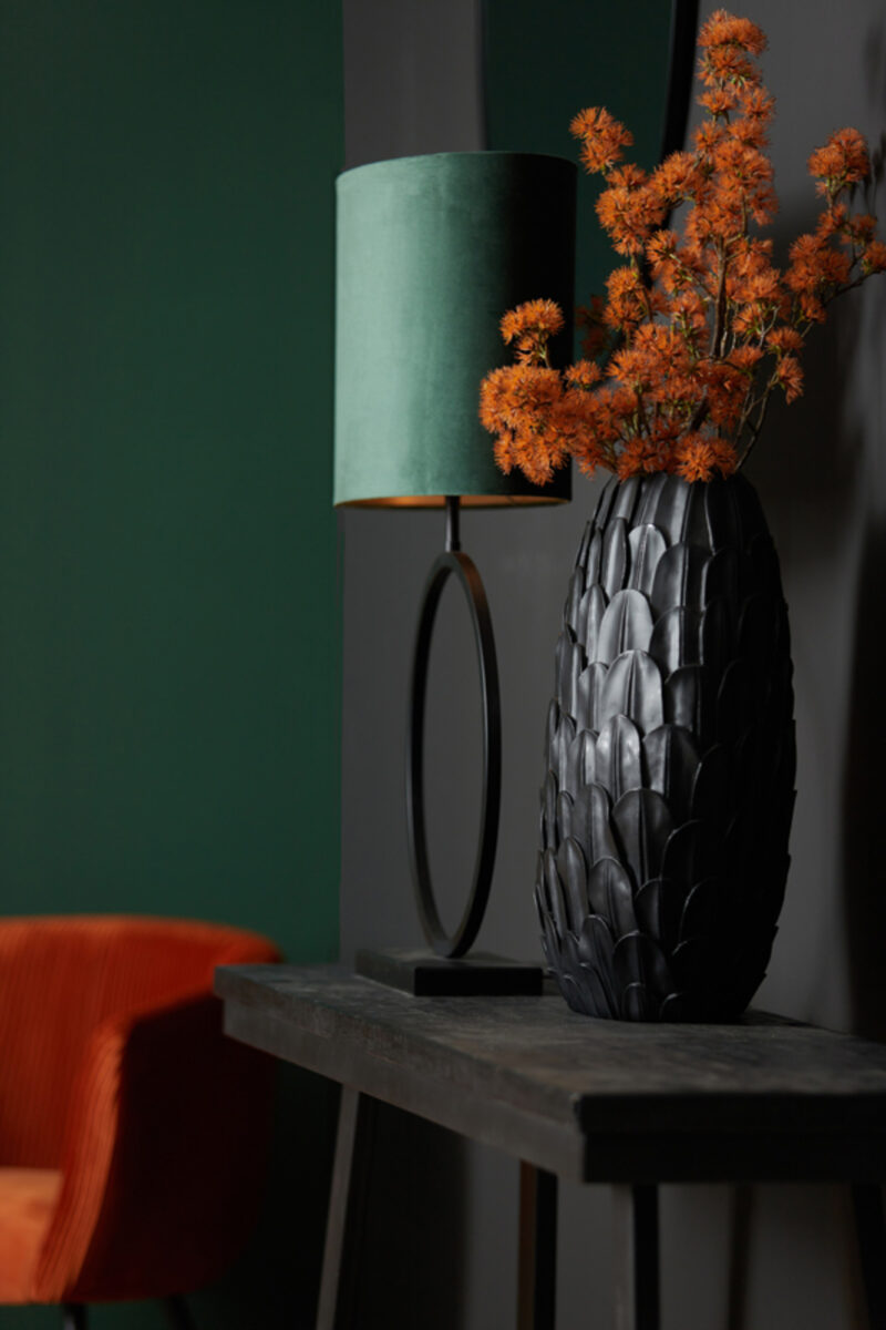 Base de lámpara negra circular Light & Living Liva - H. 53 cm - Imagen 5