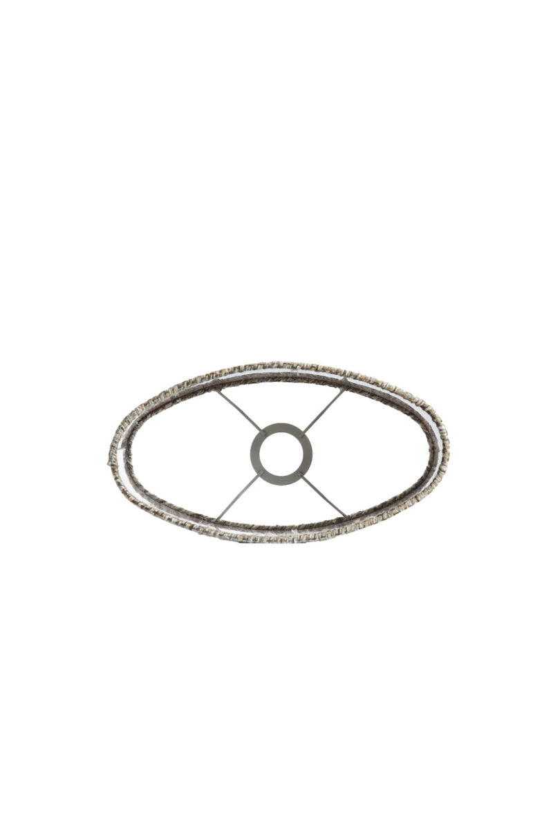 Pantalla de lámpara de estructura beige de tela Light & Living Okavi - H. 25 cm - Imagen 7