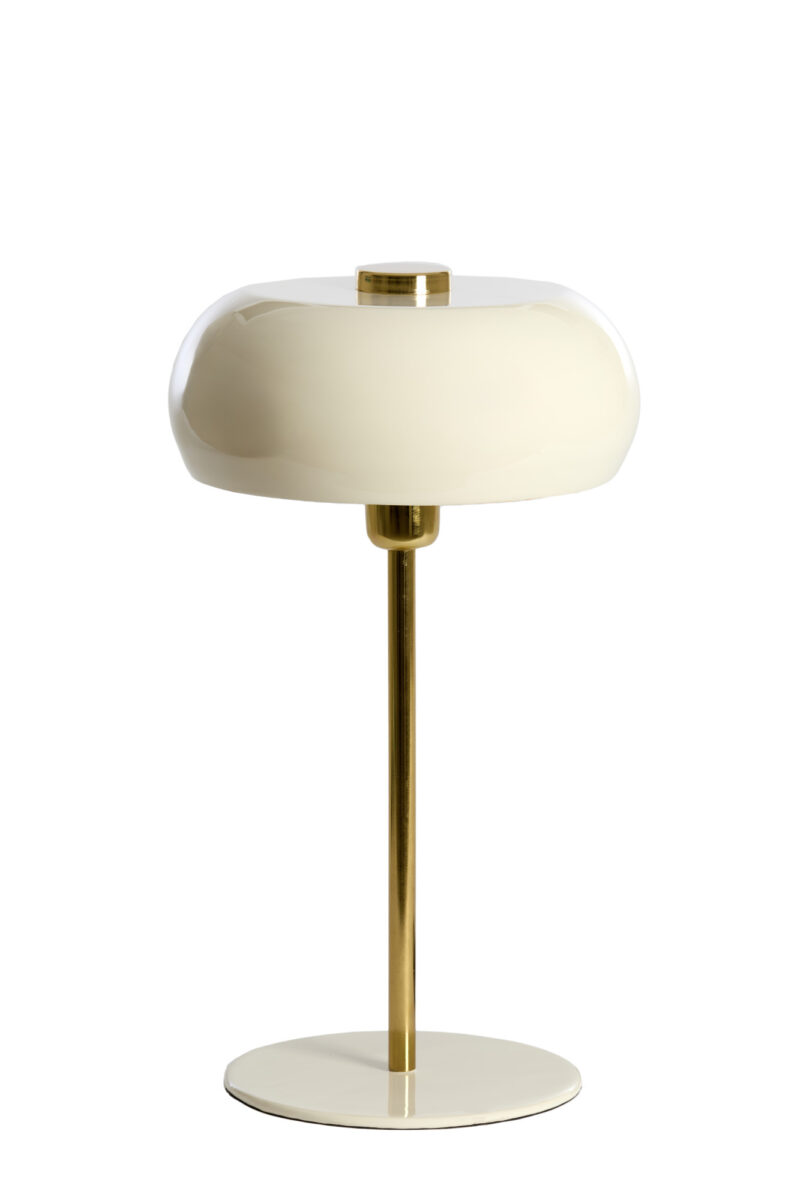 Lámpara de mesa moderna blanco-dorado Light & Living Surin - H. 47 cm - Imagen 2