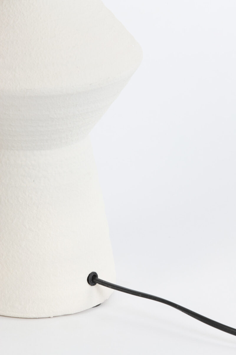 Base de lámpara blanca con diseño escultórico Light & Living Ayla – H. 61 cm - Imagen 5