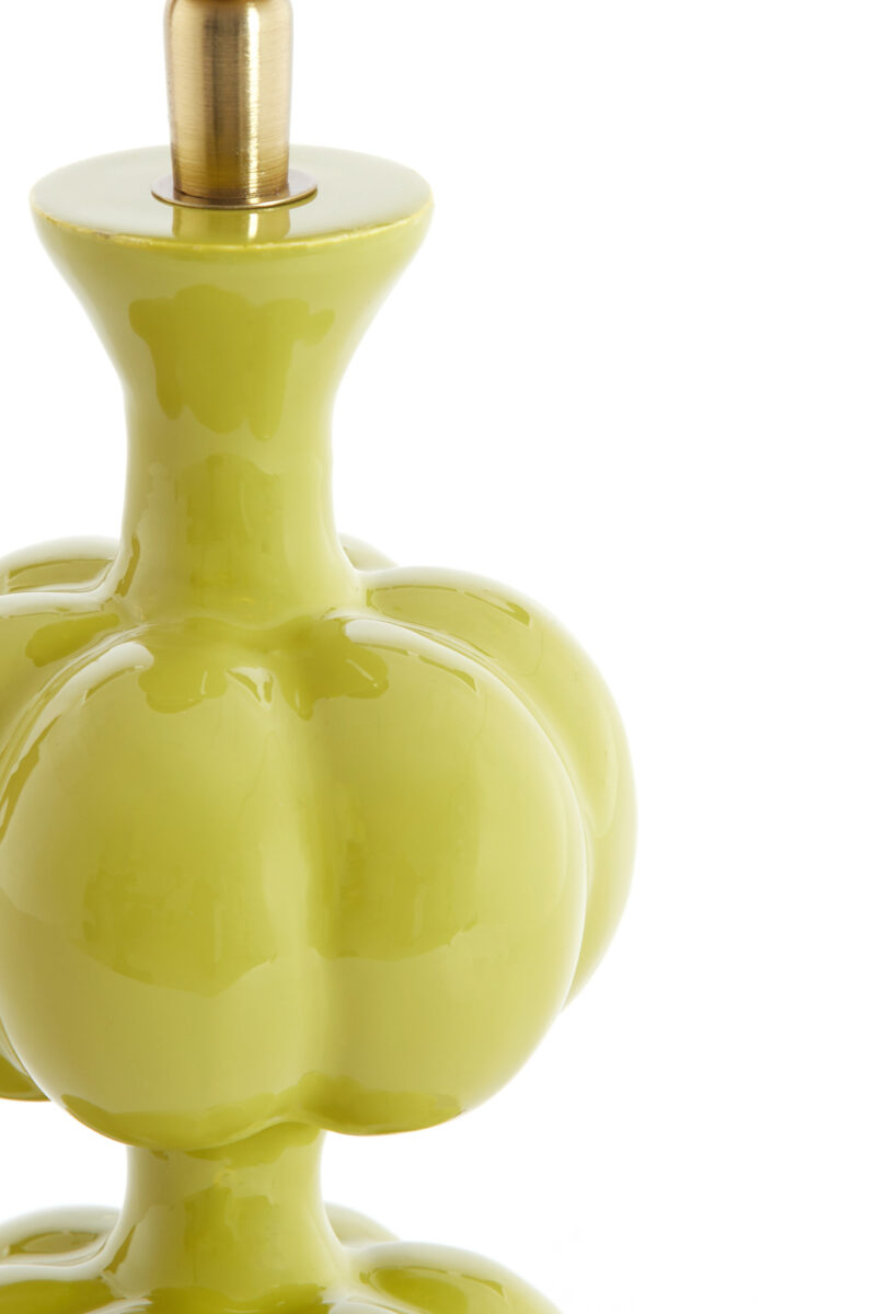 Base de lámpara de color amarillo Light & Living Caldas - H. 20 cm - Imagen 4