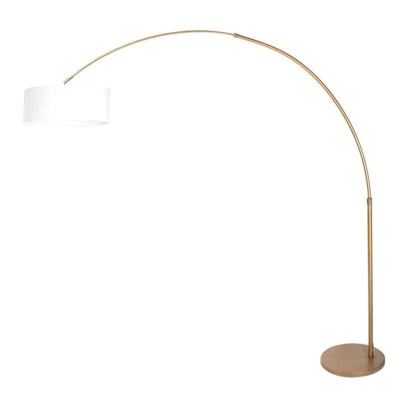 Lámpara de pie bronce con pantalla blanca Steinhauer Sparkled Light - Imagen 2
