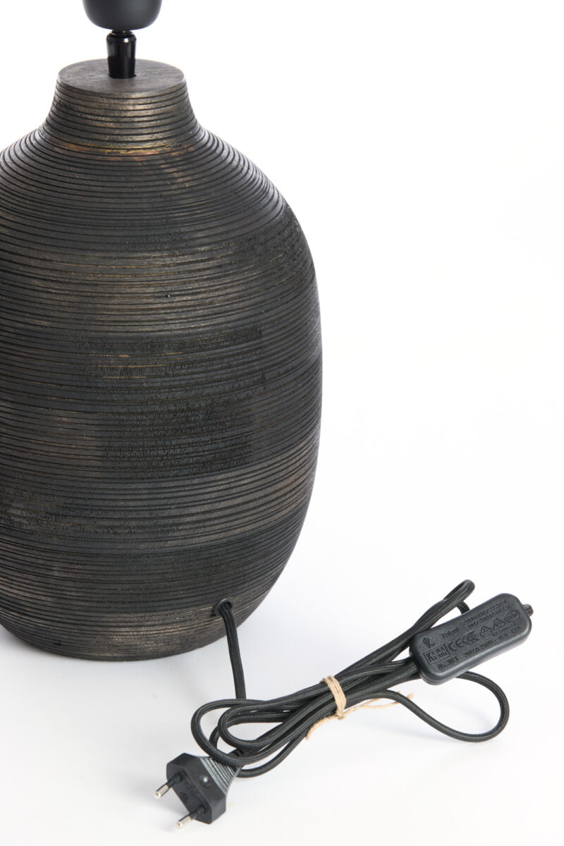 Base de lámpara rústica de cerámica Light & Living Khomai - H. 39 cm - Imagen 4