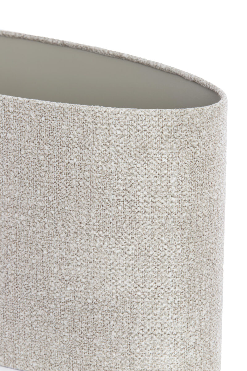 Pantalla de lámpara en forma de cilindro beige Light & Living Brandy - H. 25 cm - Imagen 5