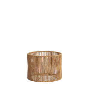 Pantalla de lámpara de ratán en forma cilíndrica Light & Living Tossa - Ø 25 cm