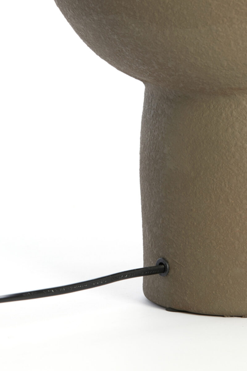 Lámpara de mesa ovalada marrón Light & Living Monk - H. 46 cm - Imagen 5