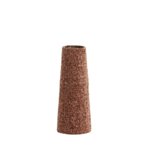 Pantalla de lámpara de mimbre marrón en forma de cono Light & Living Osire - Ø 10,5 cm