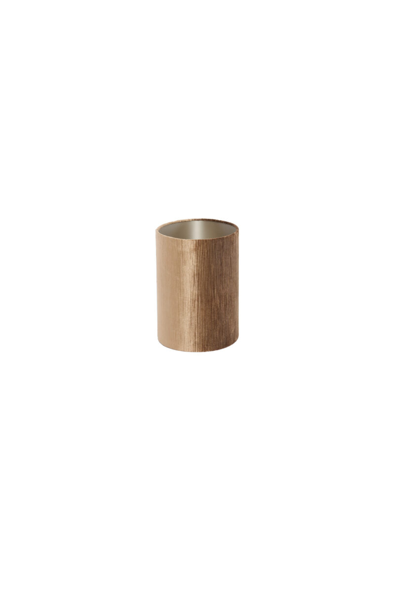 Pantalla de lámpara cilíndrica dorada para ambiente Light & Living Flair - H. 25 cm - Imagen 4