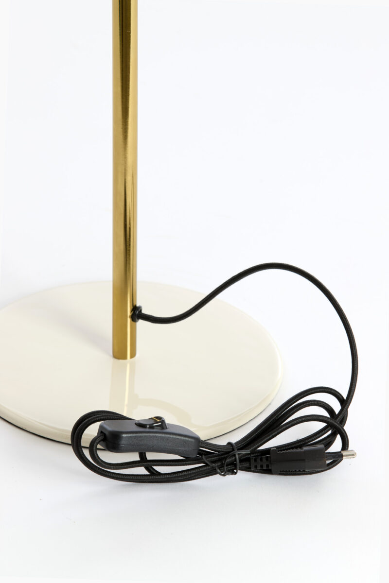 Lámpara de mesa moderna blanco-dorado Light & Living Surin - H. 47 cm - Imagen 6