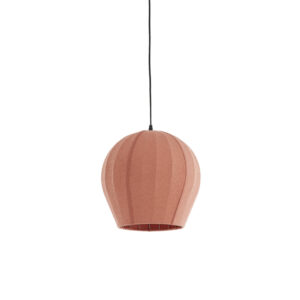 Lámpara colgante de tela terracota con diseño cálido Light & Living Zagori - Ø 35 cm