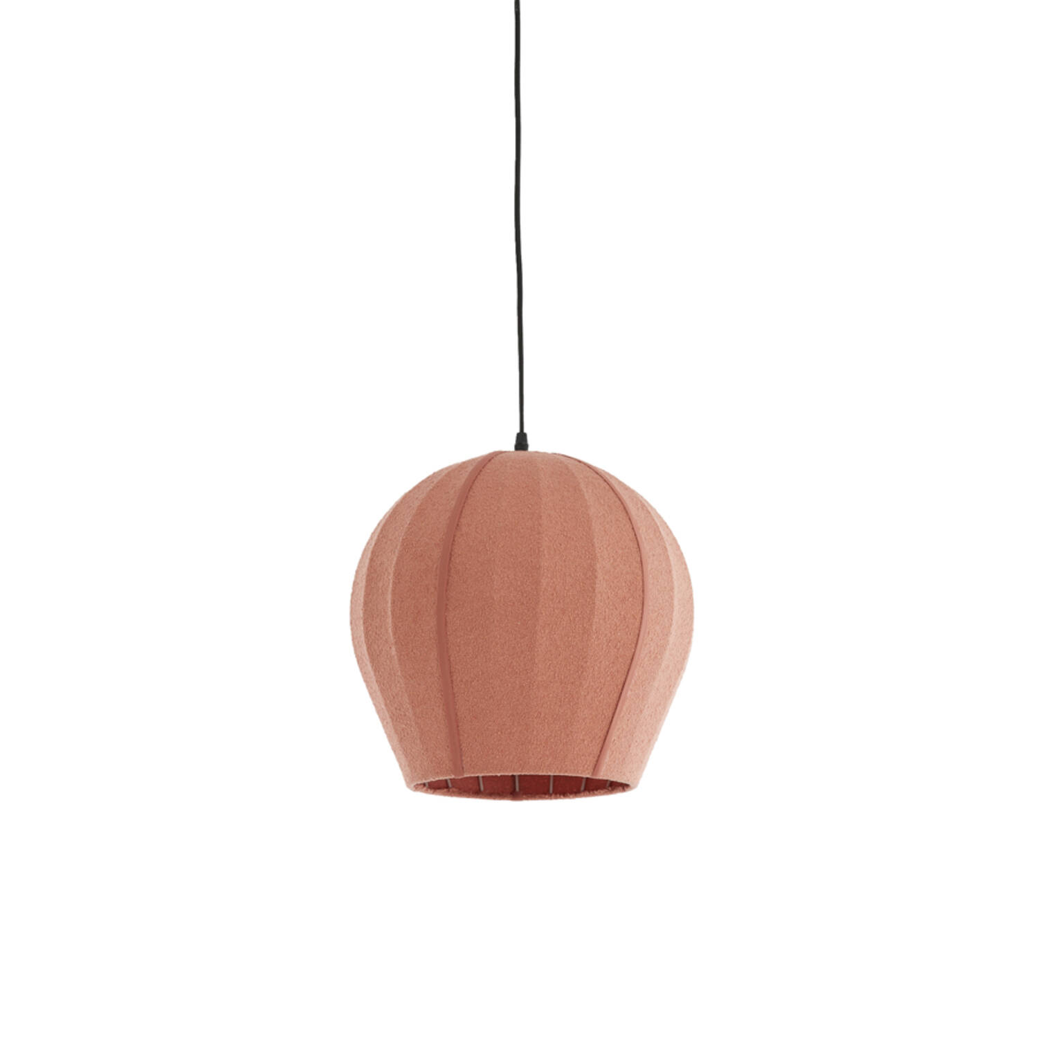 Lámpara colgante de tela terracota con diseño cálido Light & Living Zagori - Ø 35 cm