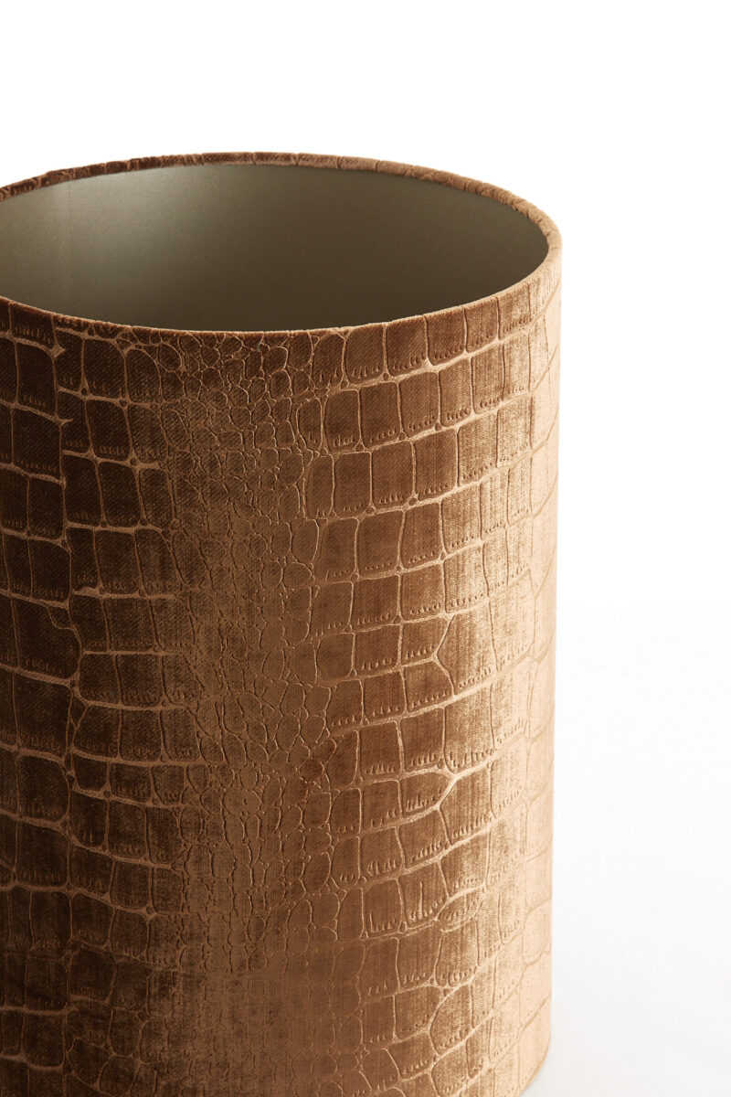 Pantalla de lámpara dorada con estampado de cocodrilo Light & Living Praya - Ø 30 cm - Imagen 6
