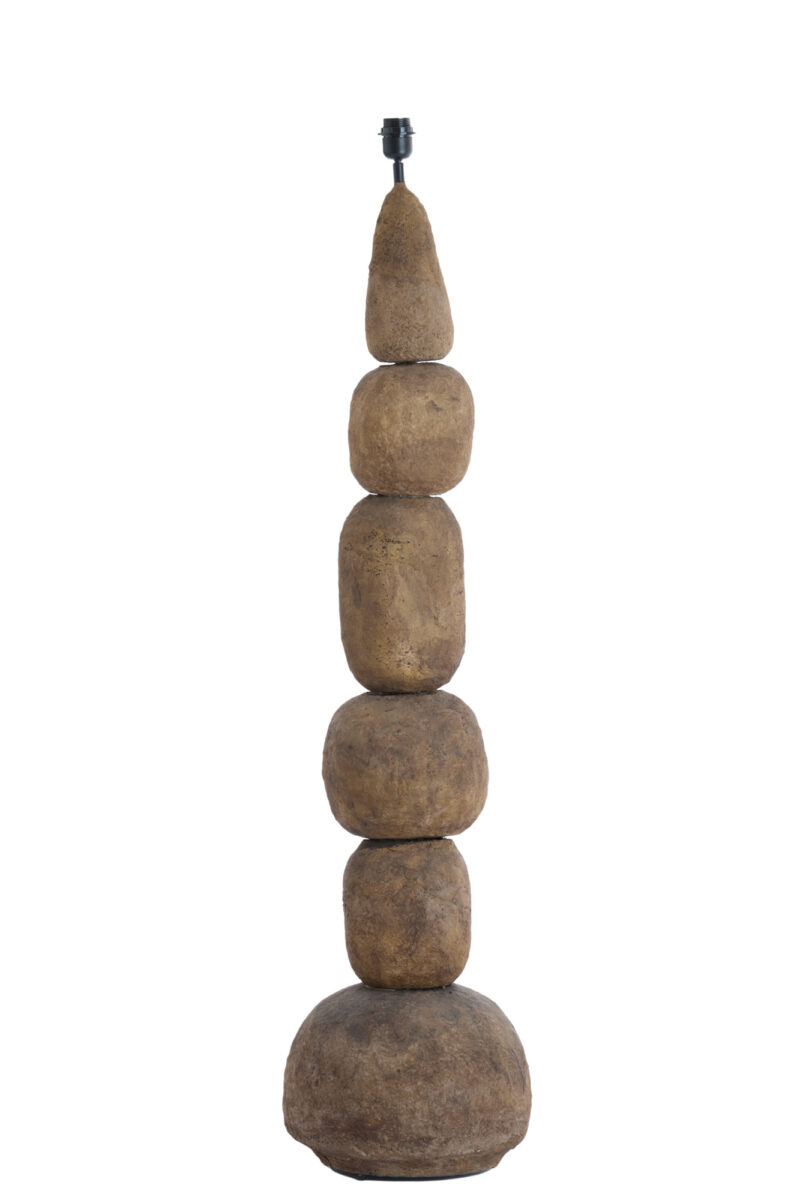 Base de lámpara de piedra diseño multicapa Light & Living Marree - H. 135 cm - Imagen 2
