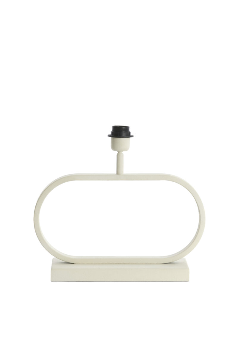 Base de lámpara pequeña blanca moderna Light & Living Jamiro - H. 29 cm - Imagen 2
