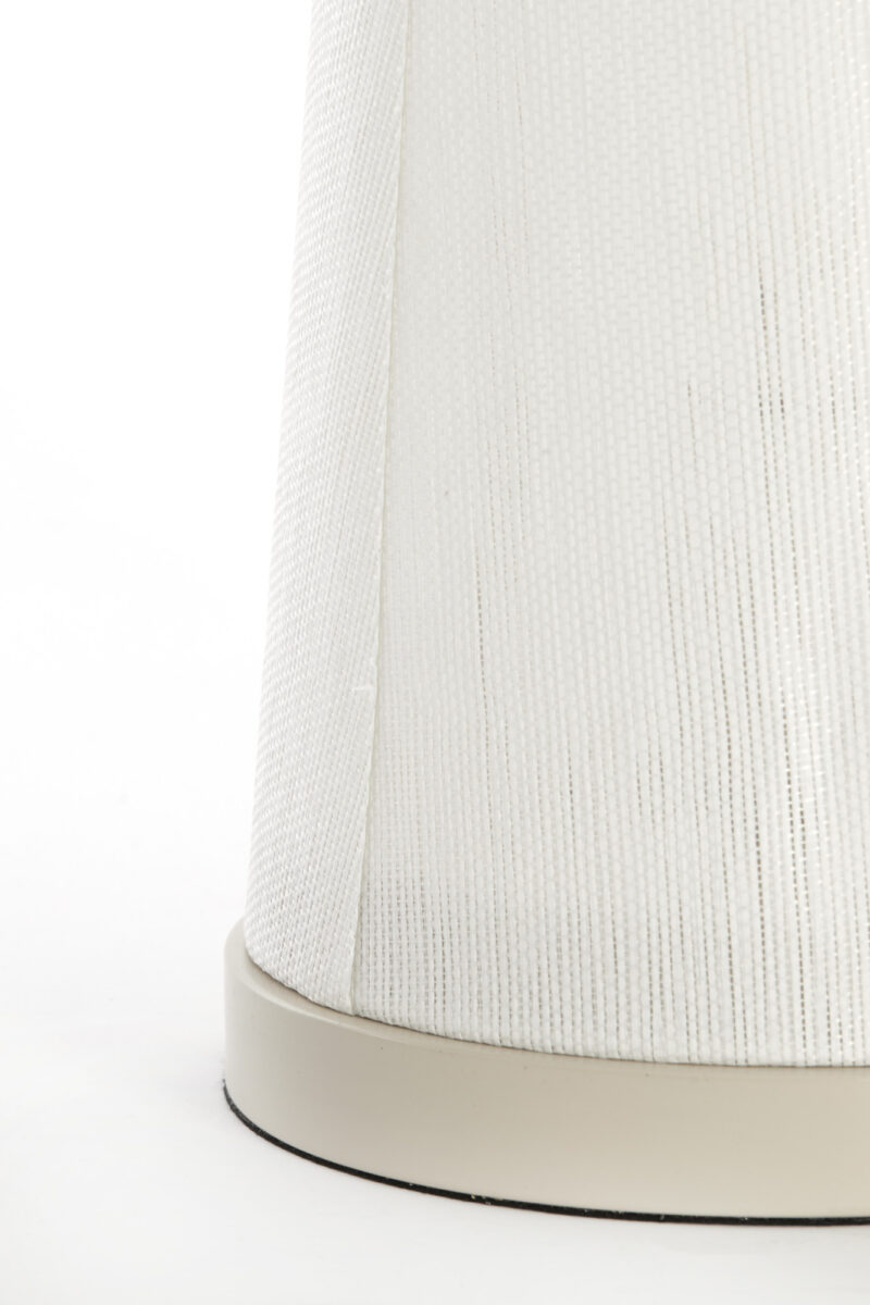Lámpara de mesa blanca marfil Light & Living Fyon - H. 45 cm - Imagen 4