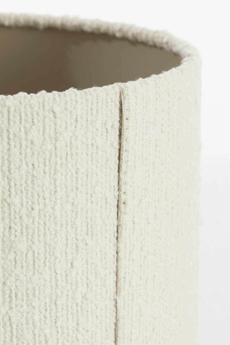 Pantalla de lámpara blanca en forma de cilindro Light & Living Bolero - Ø 25 cm - Imagen 6
