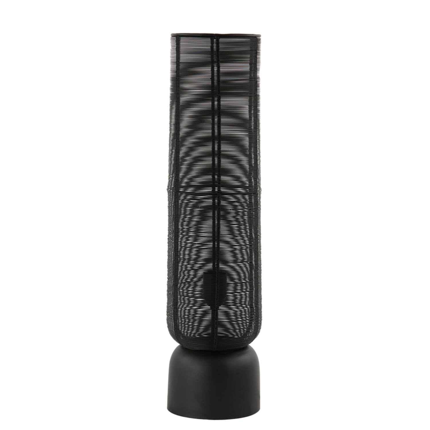 Lámpara cilíndrica negra de alambre para mesa Light & Living Lezuza – H. 60,5 cm