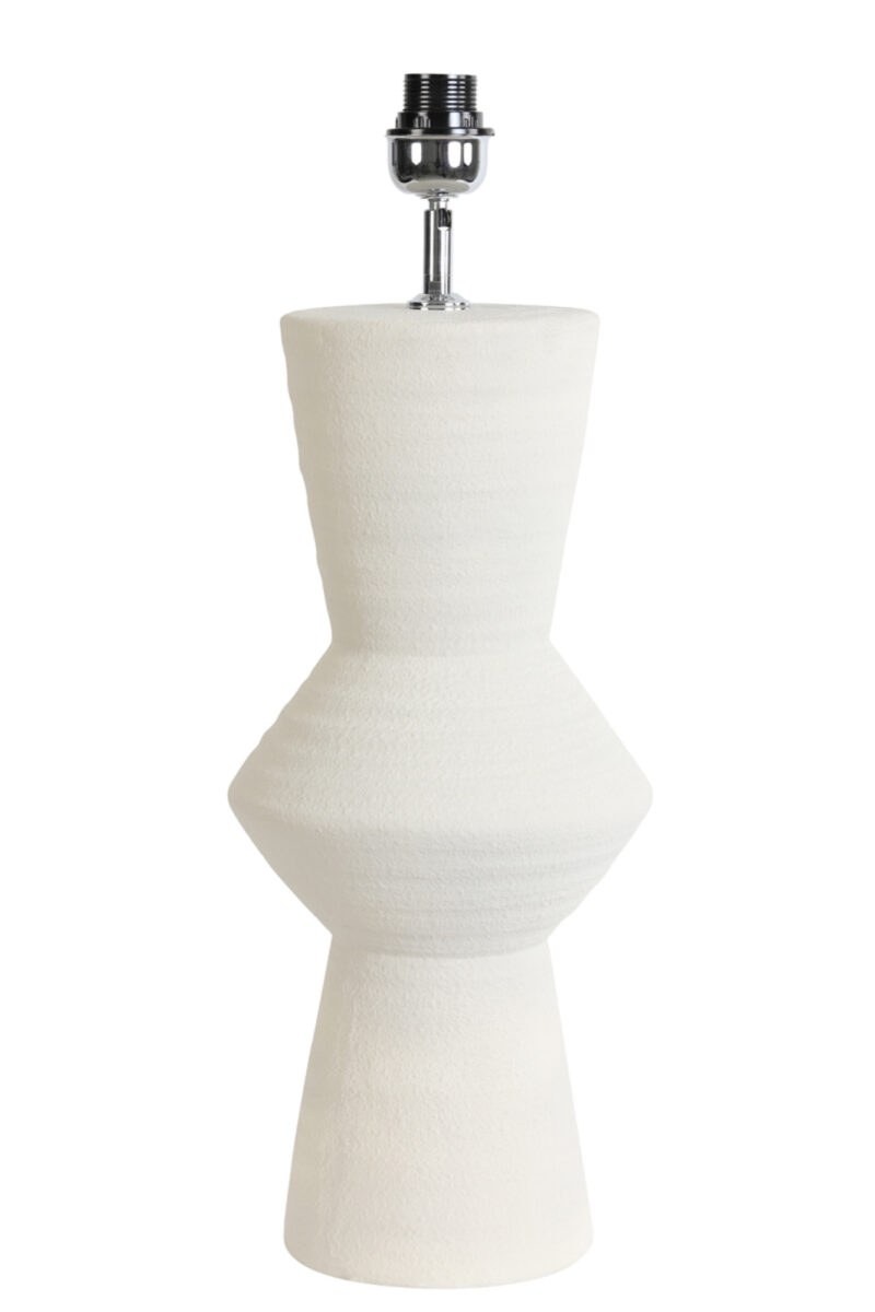 Base de lámpara blanca con diseño escultórico Light & Living Ayla – H. 61 cm - Imagen 2