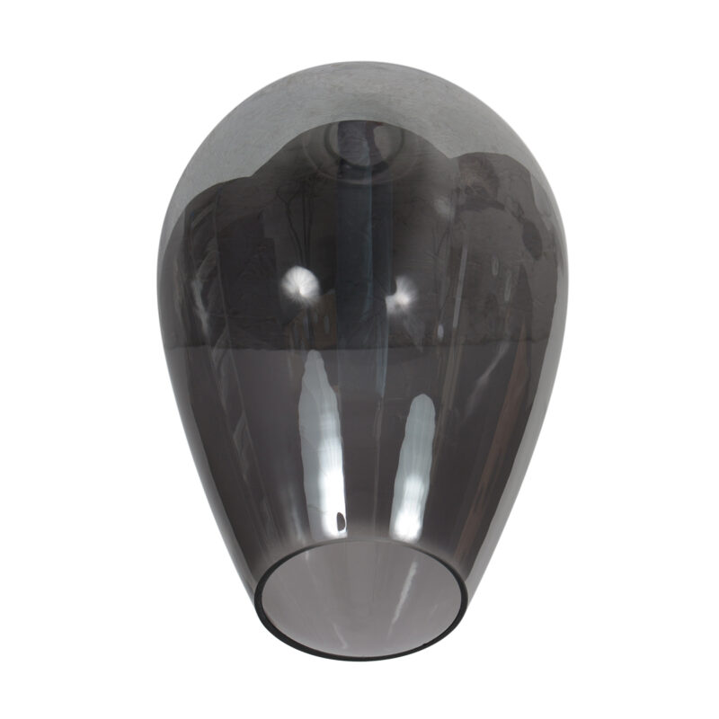 Lámpara colgante negra de 5 luces con cristales ahumados variados Mexlite HaloSwap - Imagen 5