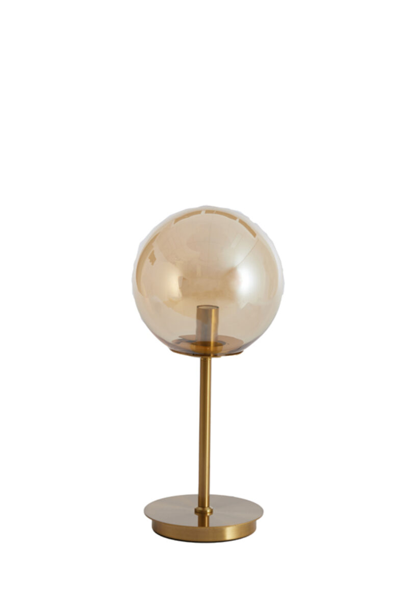 Lámpara de mesa de vidrio dorado Light & Living Medina – H. 43 cm - Imagen 2