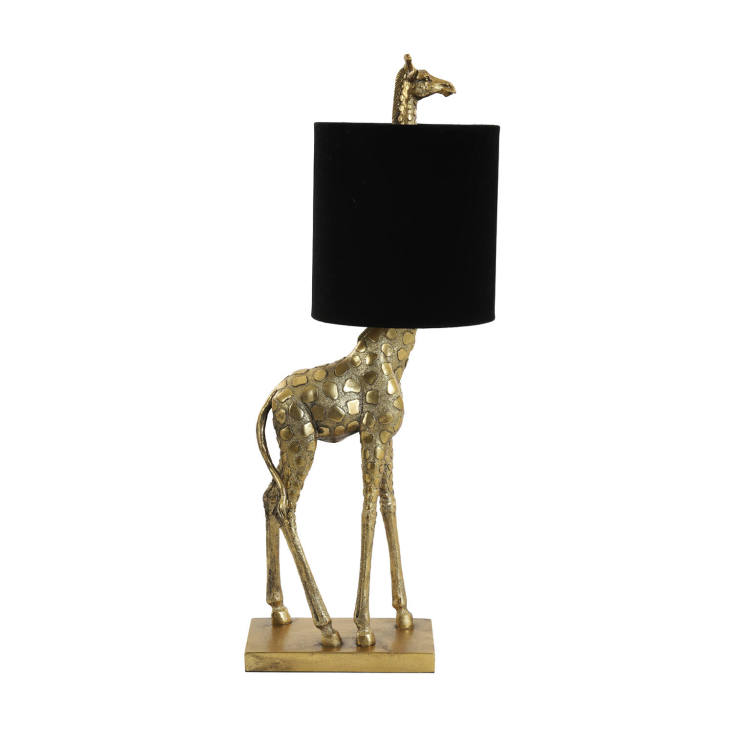 Lámpara de mesa jirafa dorada Light & Living Giraffe – H. 68 cm