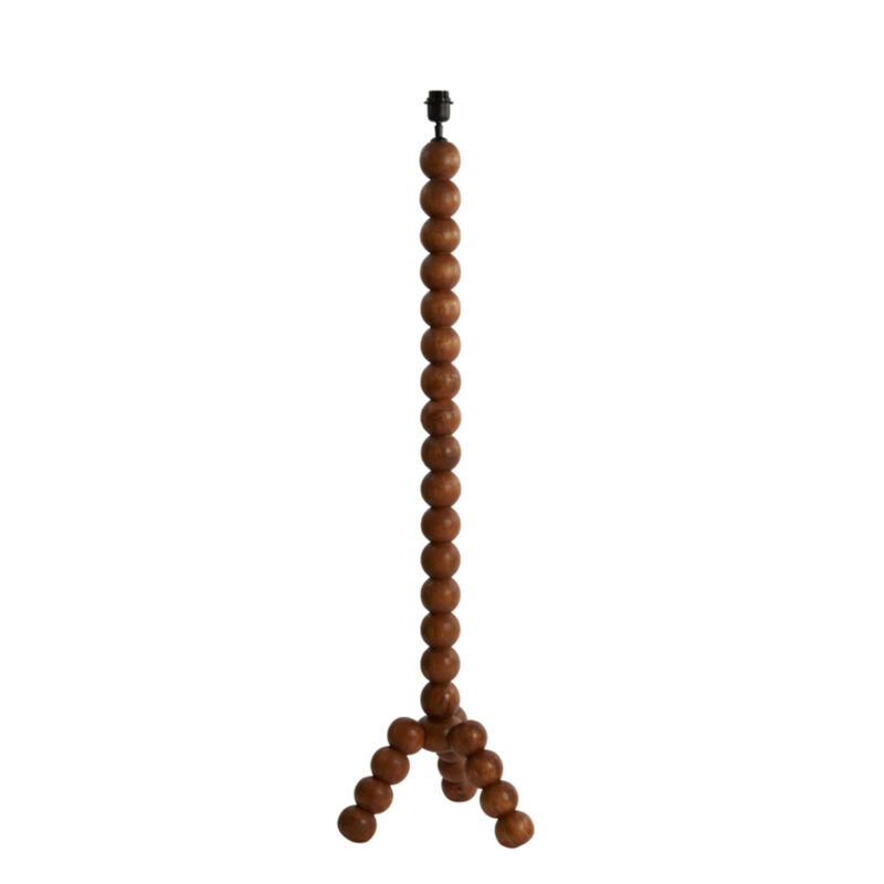 Pie de lámpara de madera con diseño audaz Light & Living Veglio - H. 130 cm