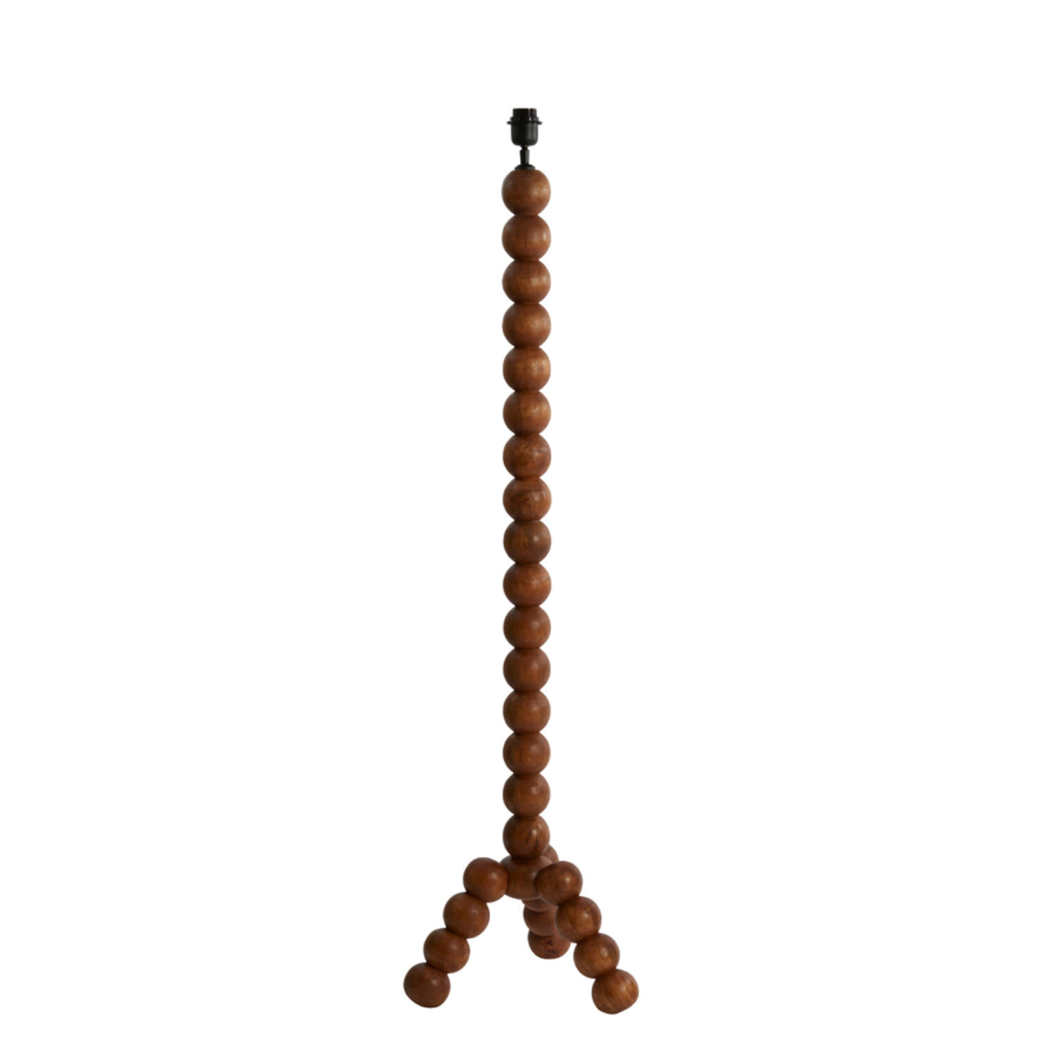 Pie de lámpara de madera con diseño audaz Light & Living Veglio - H. 130 cm
