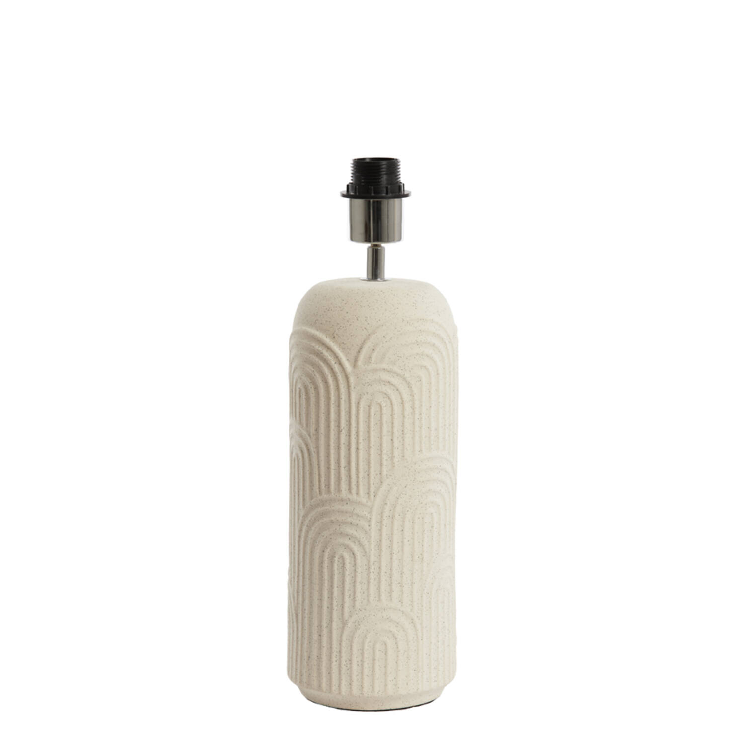 Base de lámpara de cerámica con relieve Light & Living Diego - H. 43,5 cm