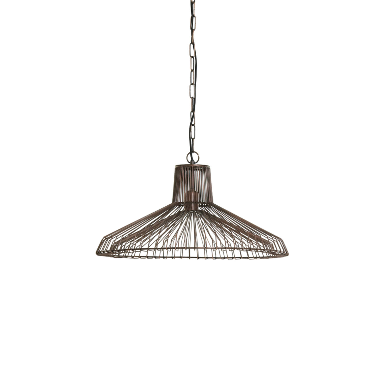 Lámpara industrial negra de alambre Light & Living Kasper - Ø 65 cm