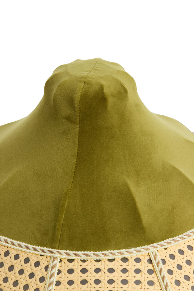 Pantalla de lámpara en color verde con flecos Light & Living Mizia - Ø 45 cm - Imagen 4