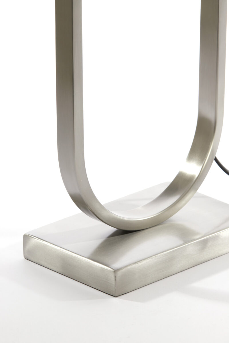 Base de lámpara ovalada de plata Light & Living Jamiri - H. 45 cm - Imagen 5