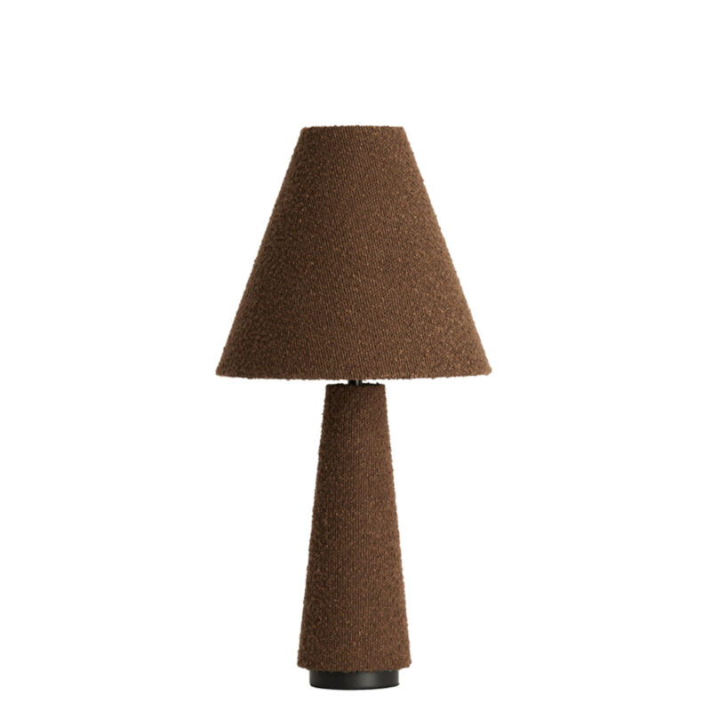 Lámpara tradicional marrón de tela Light & Living Devia - H. 61 cm