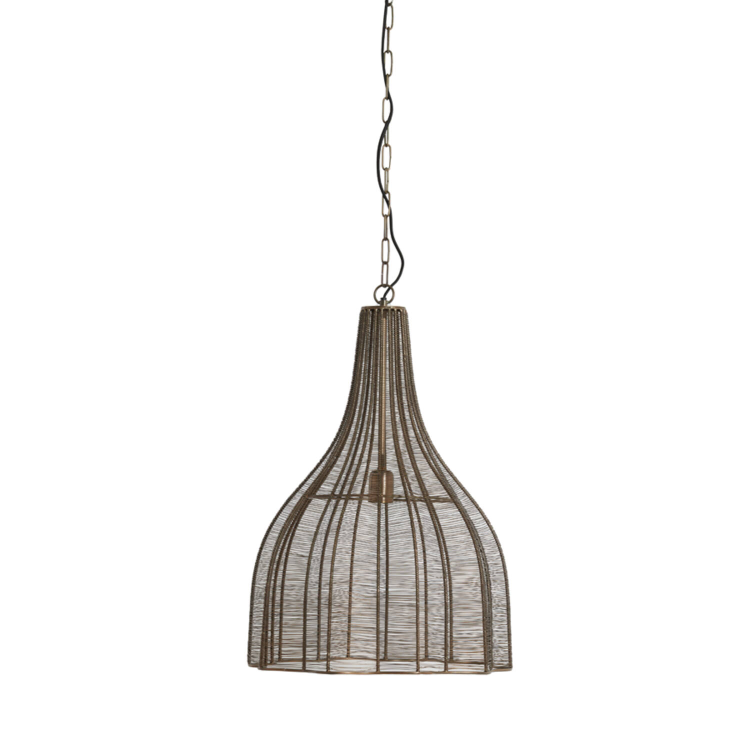 Lámpara colgante de alambre bronce con look metálico Light & Living Mariama - Ø 45 cm