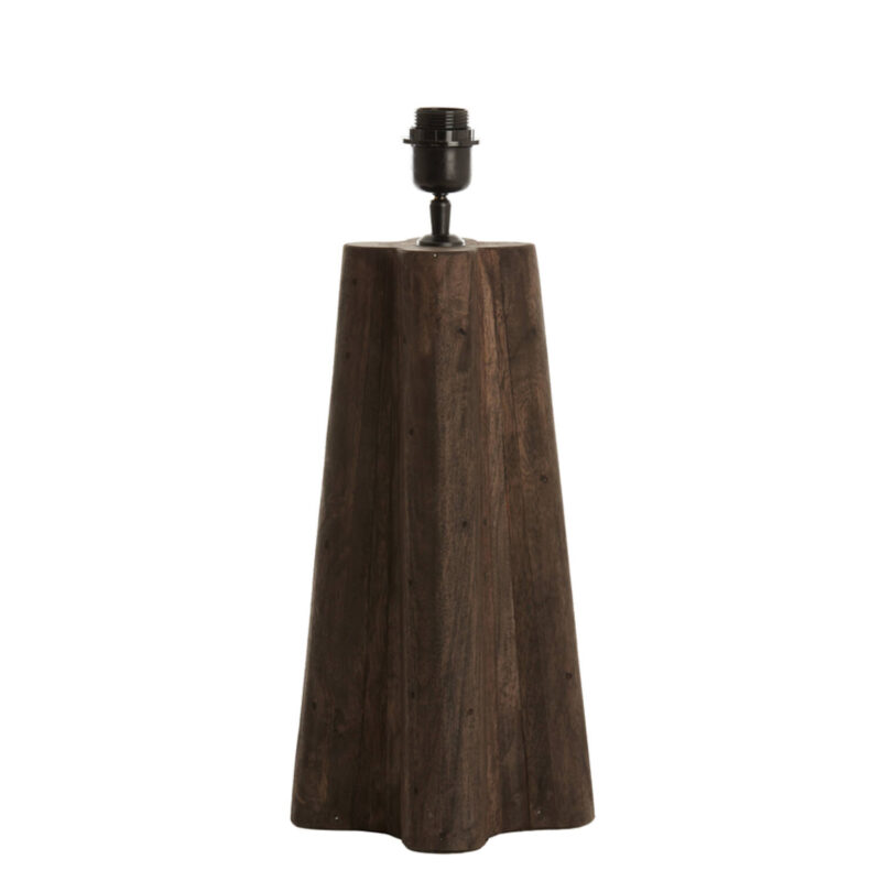 Gran base de lámpara de madera con casquillo Light & Living Navelli - H. 40 cm