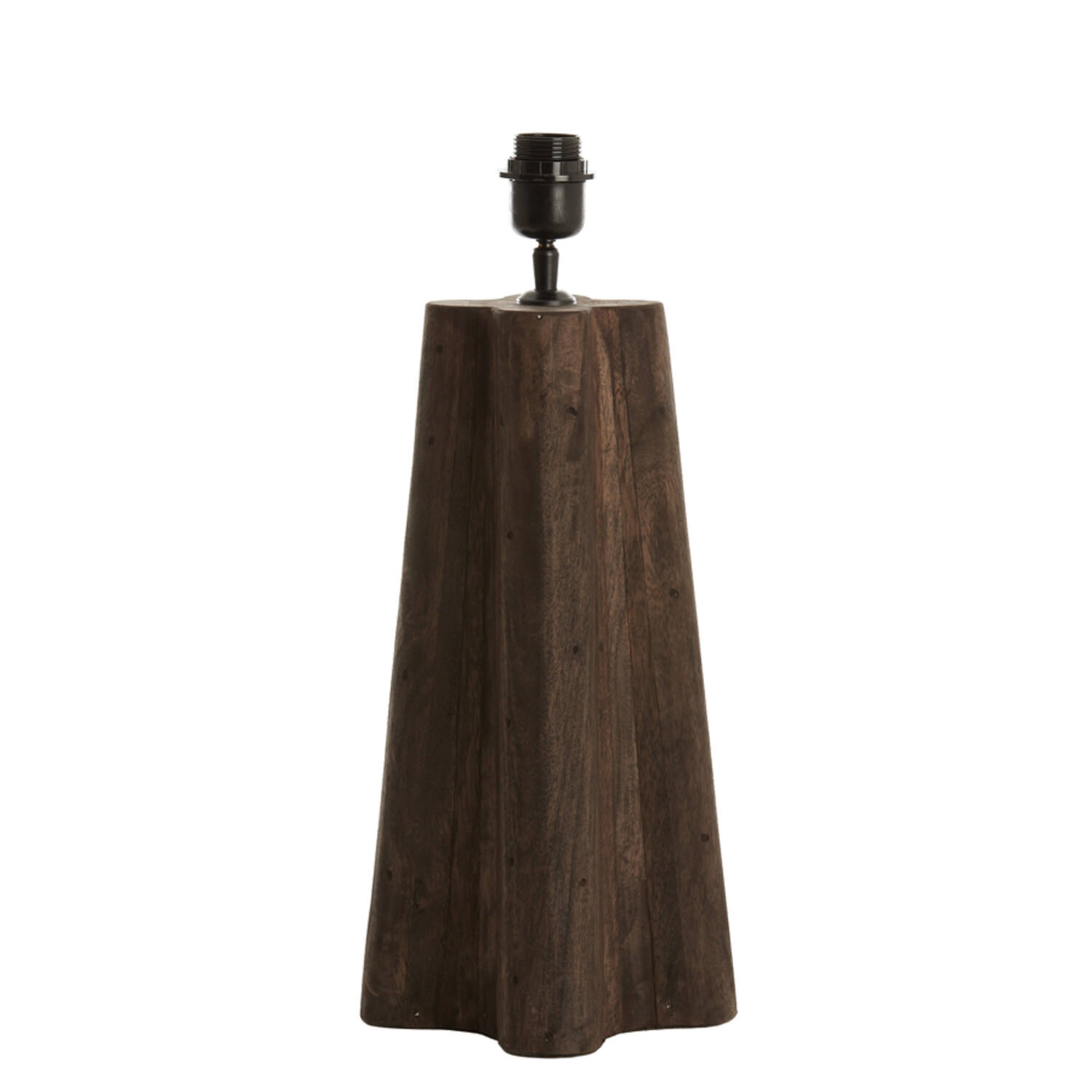Gran base de lámpara de madera con casquillo Light & Living Navelli - H. 40 cm