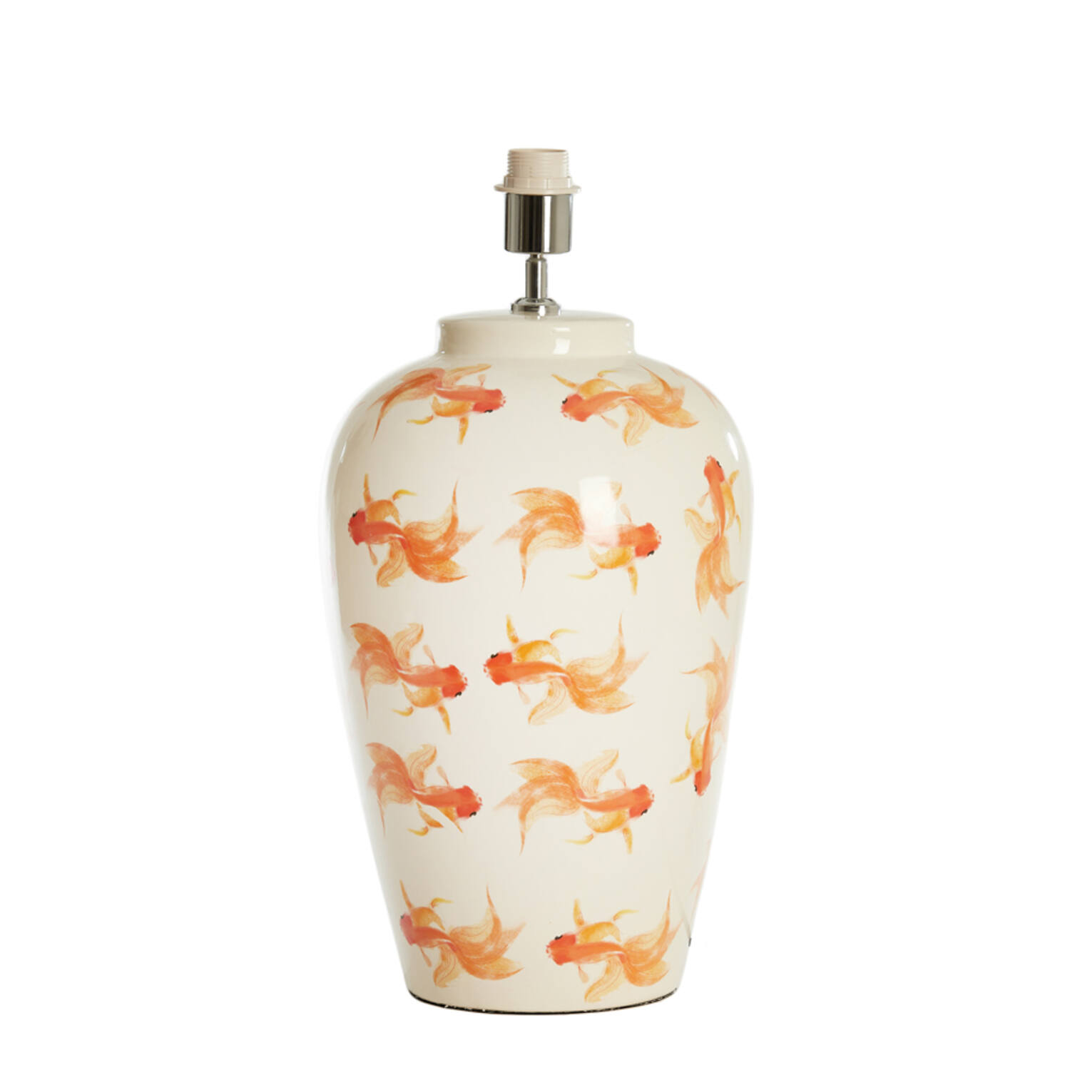 Base de lámpara de cerámica con peces Light & Living Fish - H. 52 cm
