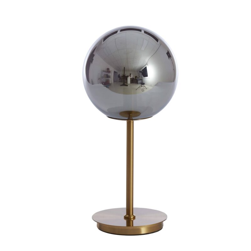 Lámpara de mesa de vidrio en forma de esfera Light & Living Medina – H. 43 cm