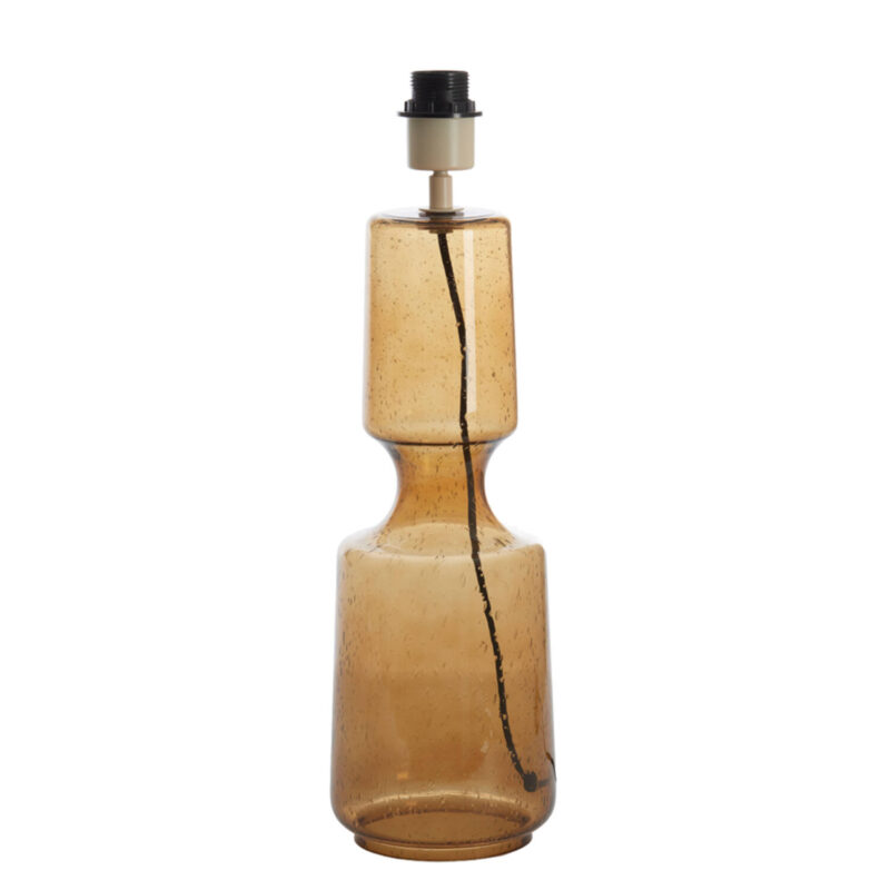 Base de lámpara de vidrio color ámbar Light & Living Labin - H. 51 cm